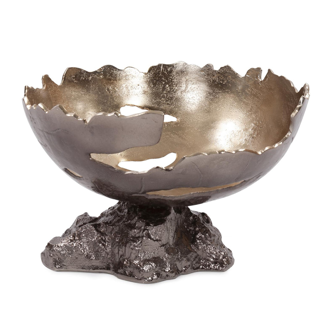 Howard Elliott Collection Pompei Cast Aluminum Bowl, Large Bowls Howard Elliott Collection   