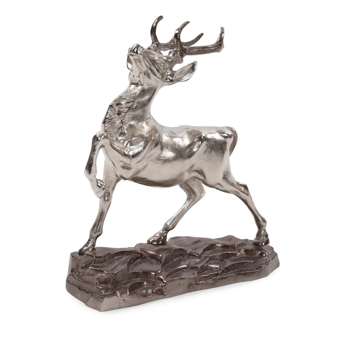 Howard Elliott Collection Red Deer Stag Aluminum Sculpture Sculpture Howard Elliott Collection   