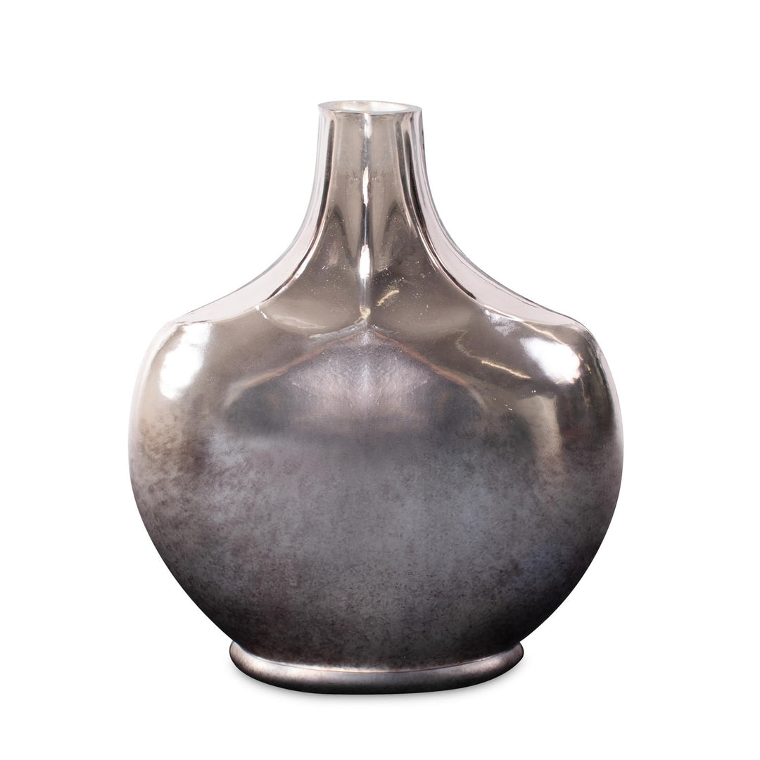 Howard Elliott Collection Advik Polished Silver Vase, Short Vases Howard Elliott Collection   