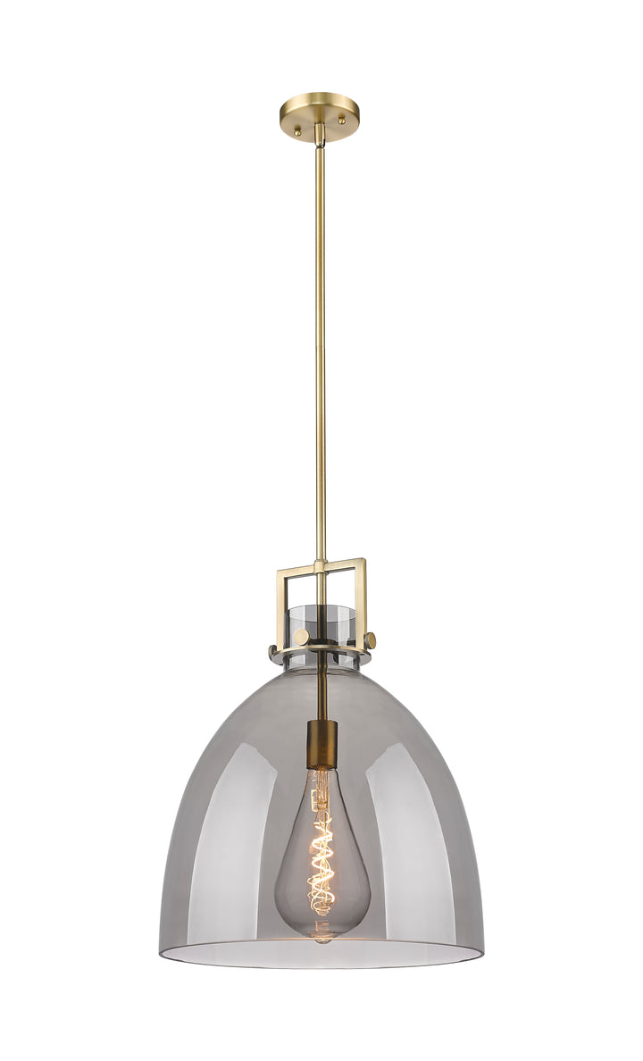 Innovations Lighting Newton Bell 16" Pendant - Brushed Brass Pendants Innovations Lighting   