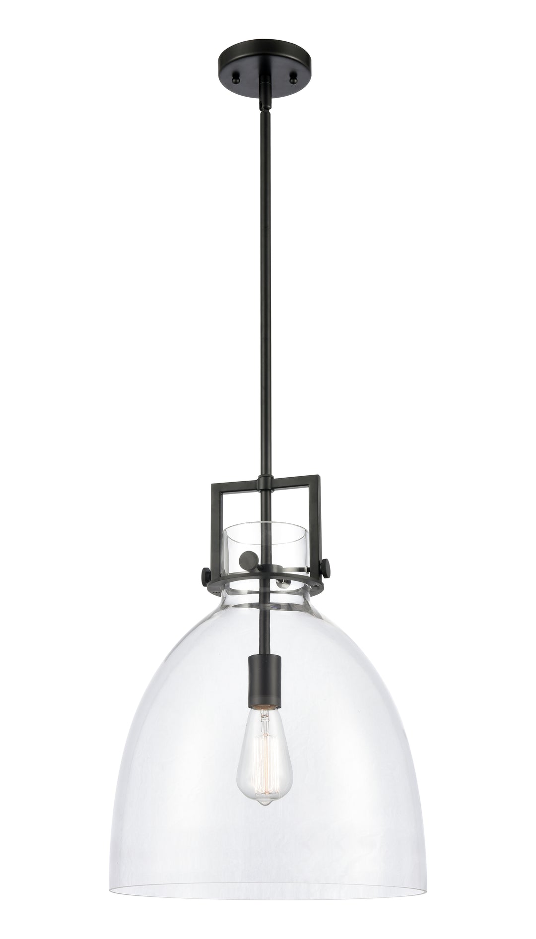 Innovations Lighting Newton Bell 14" Pendant - Matte Black Pendants Innovations Lighting   