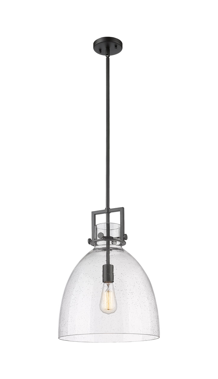 Innovations Lighting Newton Bell 14" Pendant - Matte Black Pendants Innovations Lighting   