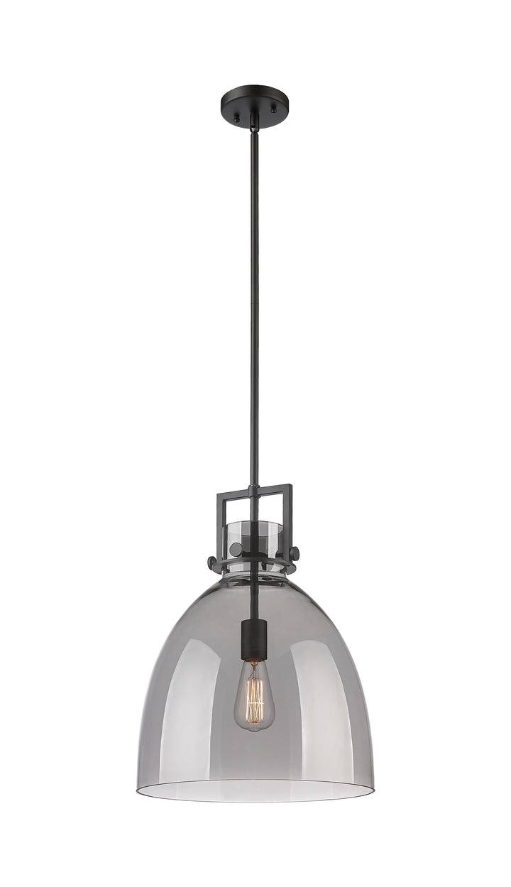 Innovations Lighting Newton Bell 14" Pendant - Matte Black Pendants Innovations Lighting   