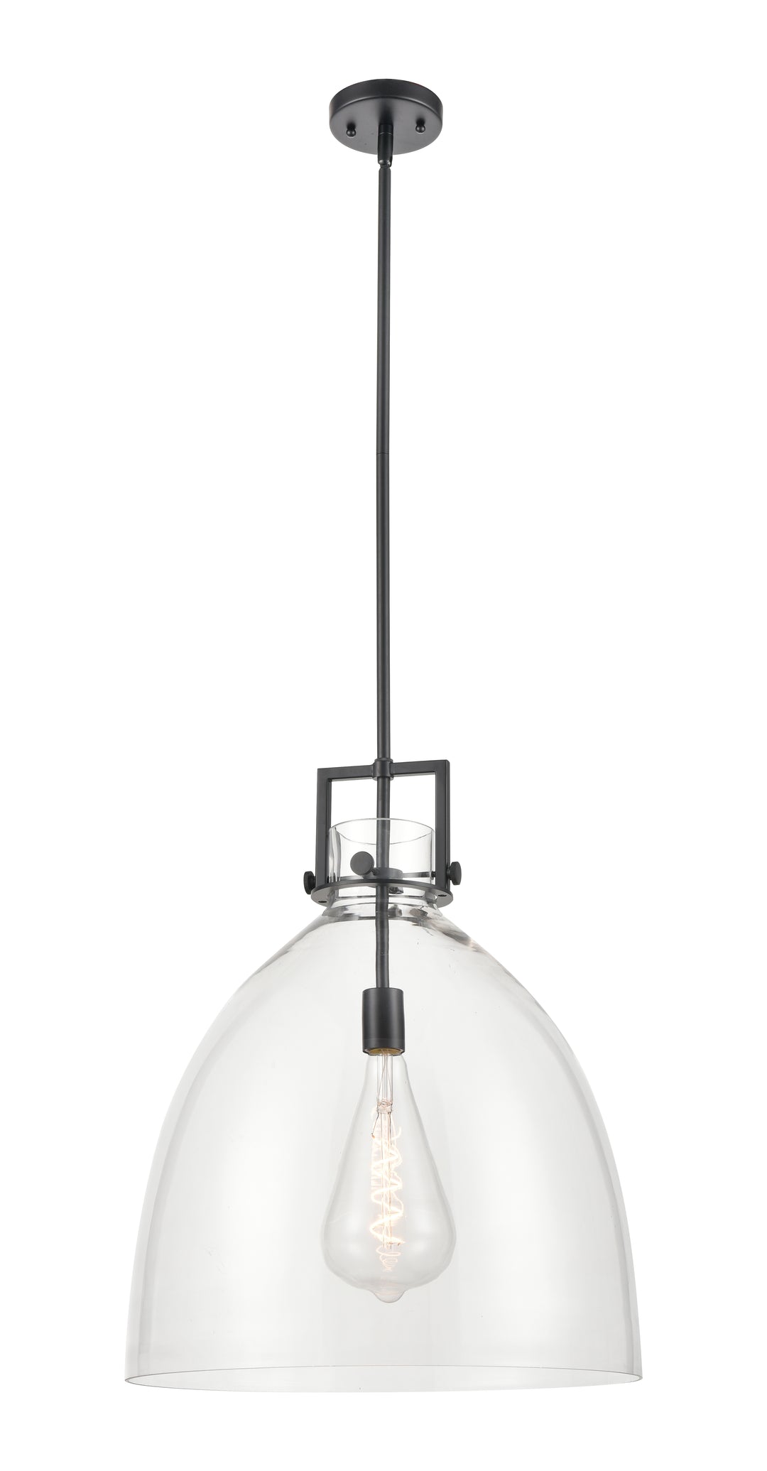 Innovations Lighting Newton Bell 18" Pendant - Matte Black Pendants Innovations Lighting   