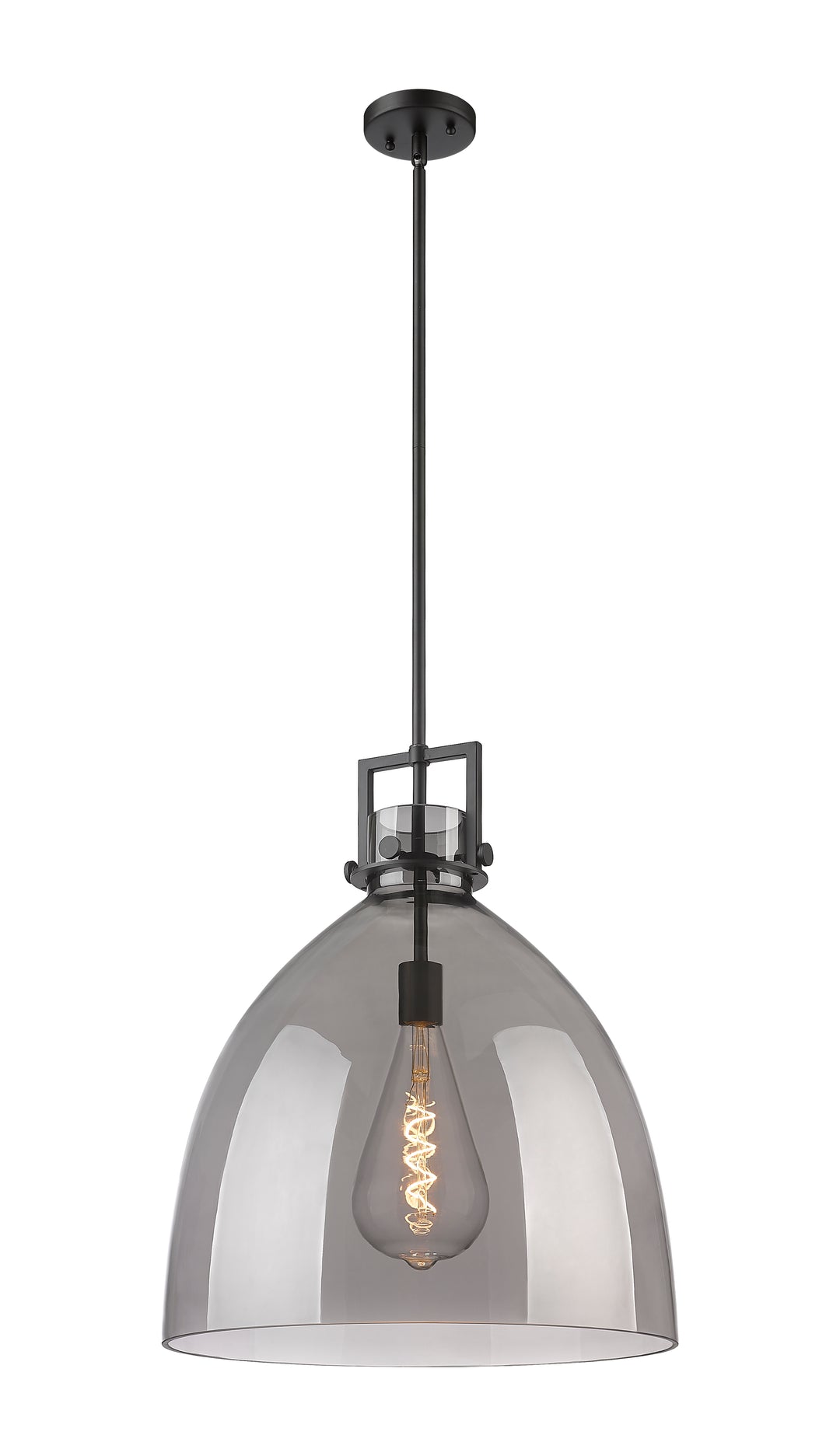 Innovations Lighting Newton Bell 18" Pendant - Matte Black Pendants Innovations Lighting   