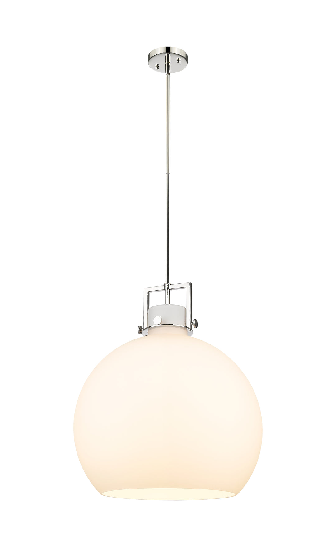 Innovations Lighting Newton Sphere 18" Pendant - Polished Nickel Pendants Innovations Lighting White ; Glass Type: Frosted  