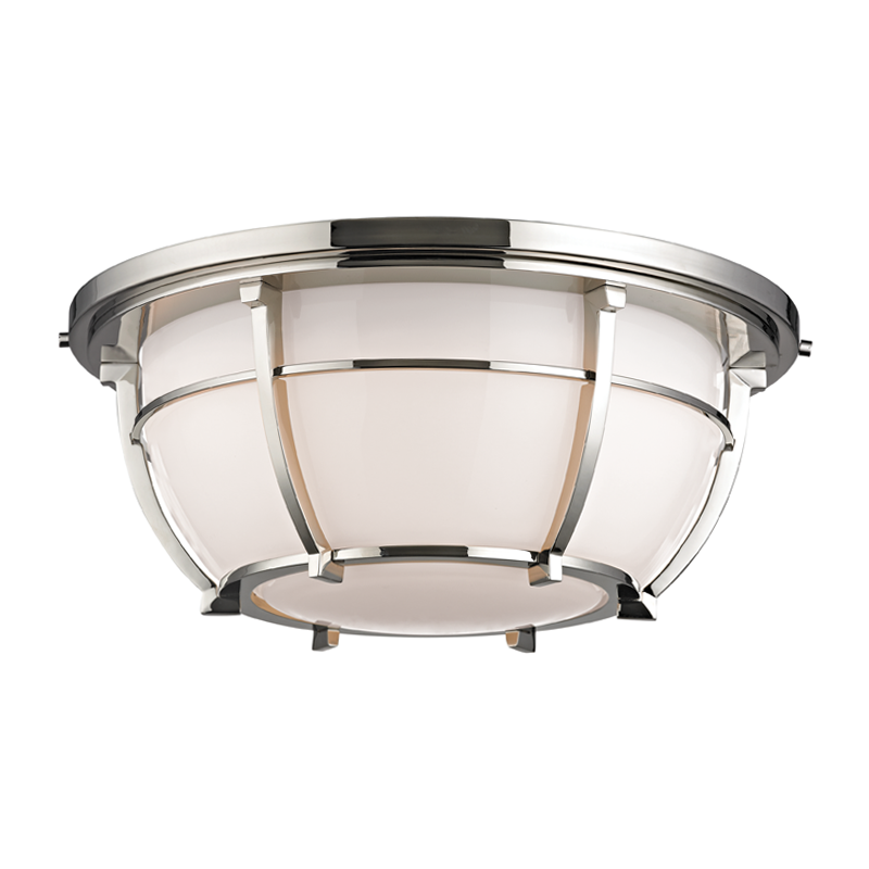 Hudson Valley Lighting Conrad Flush Mount Flush Mount Hudson Valley Lighting Polished Nickel  