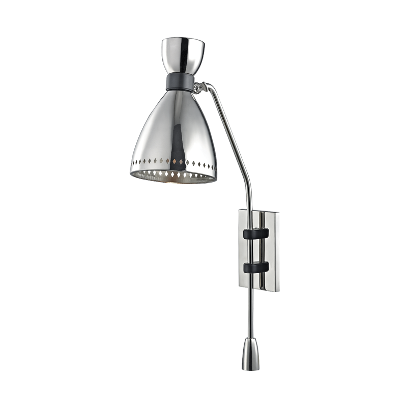 Hudson Valley Lighting Solaris Wall Sconce Sconce Hudson Valley Lighting Polished Nickel  