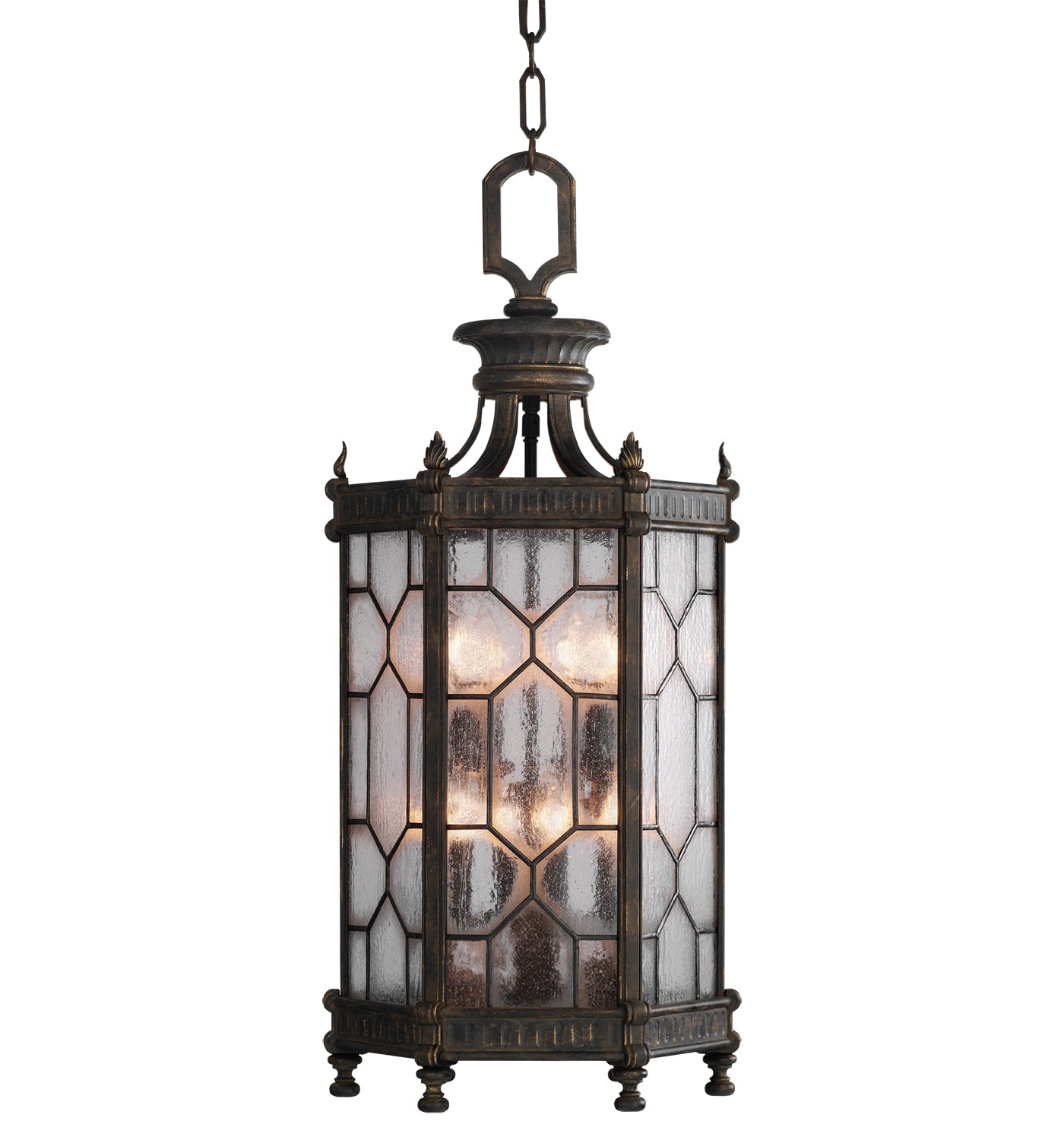 Fine Art Handcrafted Lighting Devonshire Outdoor Lantern Hanging Fixtures Fine Art Handcrafted Lighting Bronze  