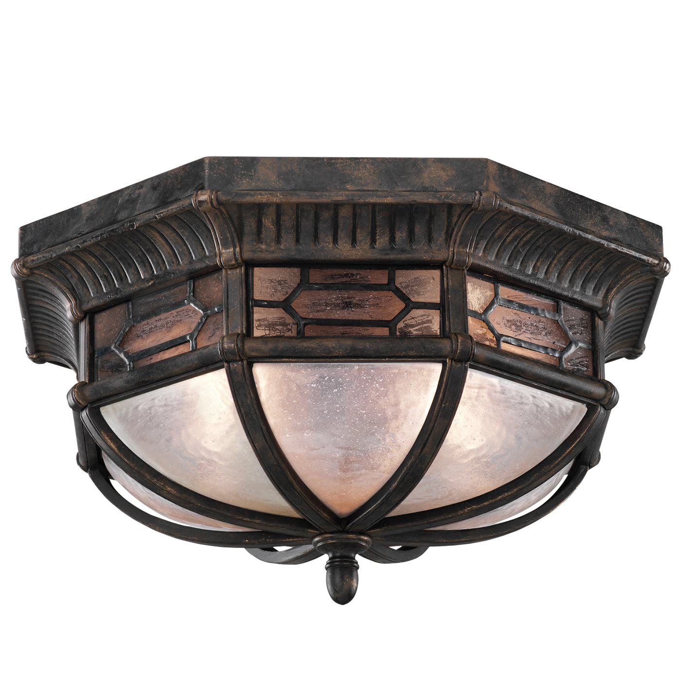 Fine Art Handcrafted Lighting Devonshire Outdoor Flush Mount Hanging Fixtures Fine Art Handcrafted Lighting Bronze  