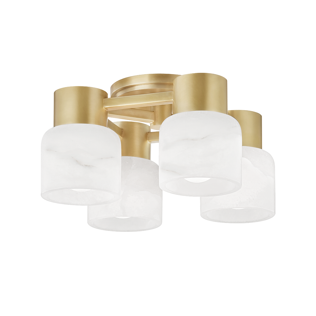 Hudson Valley Lighting Centerport Semi Flush Ceiling Semi Flush Mounts Hudson Valley Lighting Aged Brass  