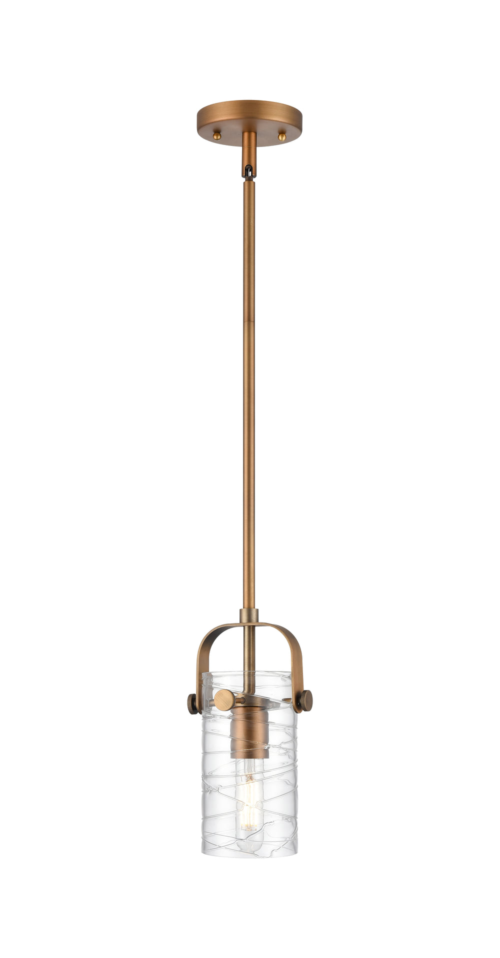 Innovations Lighting Pilaster II Cylinder 7" Pendant - Brushed Brass