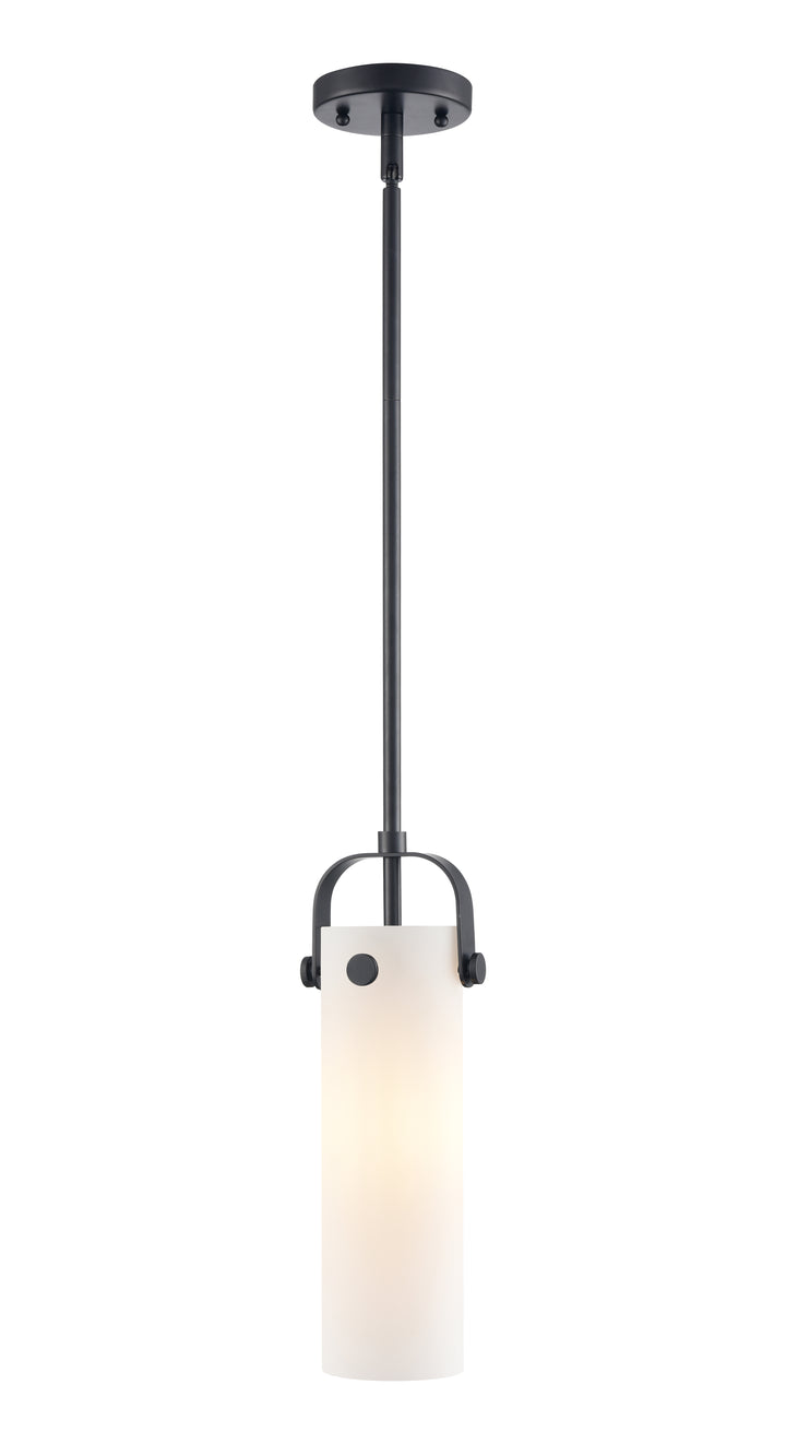 Innovations Lighting Pilaster II Cylinder 12" Pendant - Matte Black