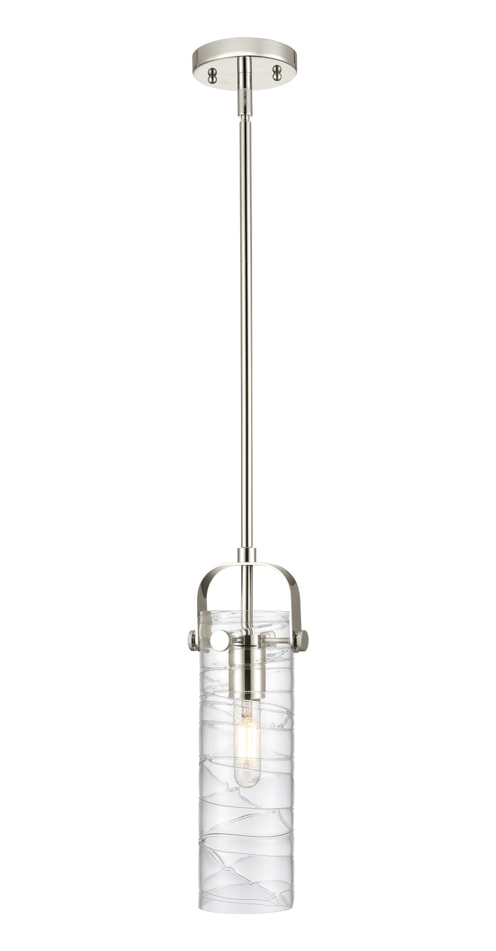 Innovations Lighting Pilaster II Cylinder 12" Pendant - Polished Nickel