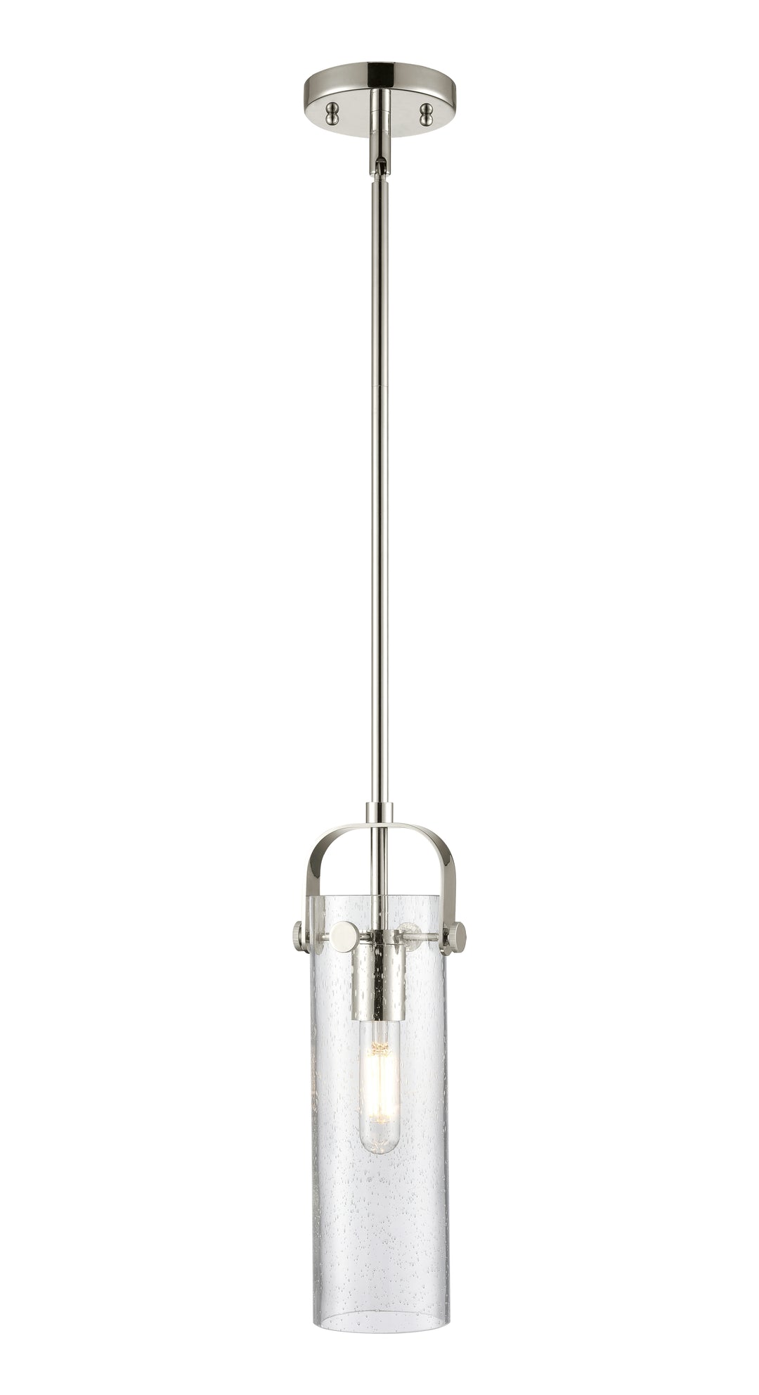 Innovations Lighting Pilaster II Cylinder 12" Pendant - Polished Nickel