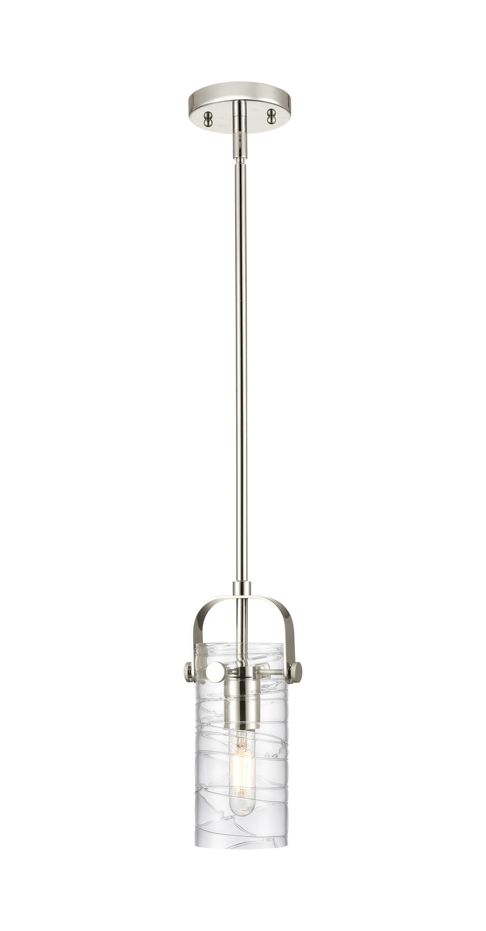 Innovations Lighting Pilaster II Cylinder 7" Pendant - Polished Nickel