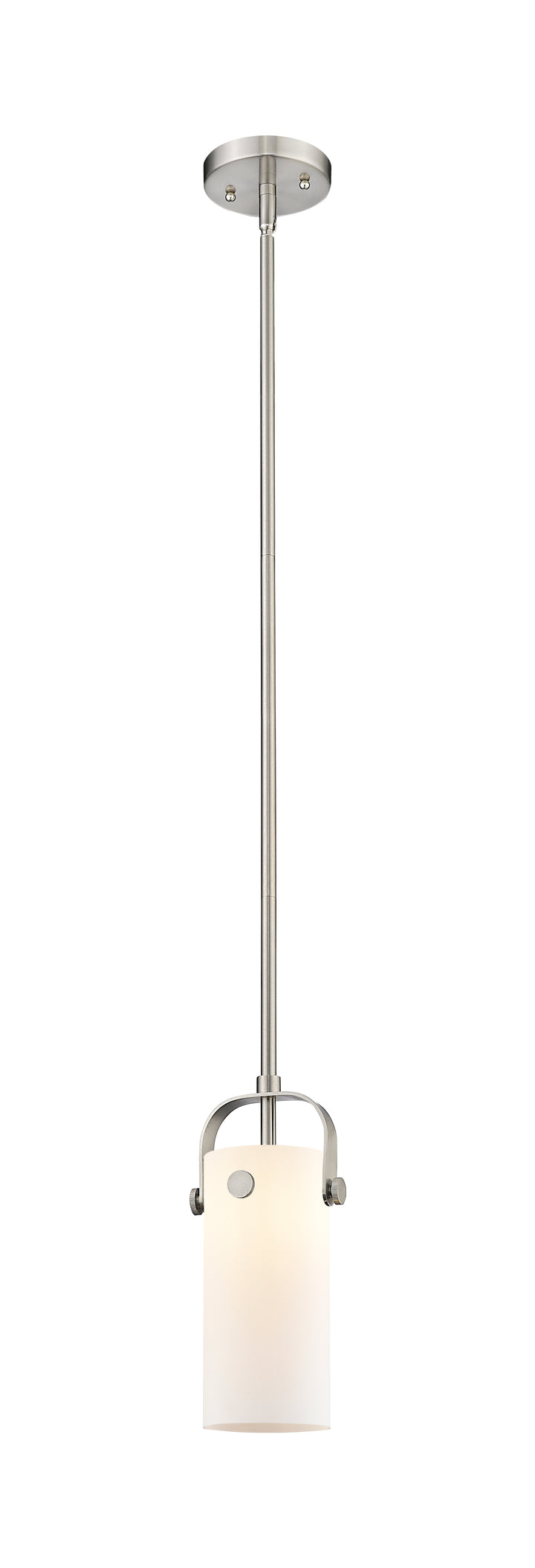 Innovations Lighting Pilaster II Cylinder 7" Pendant - Satin Nickel