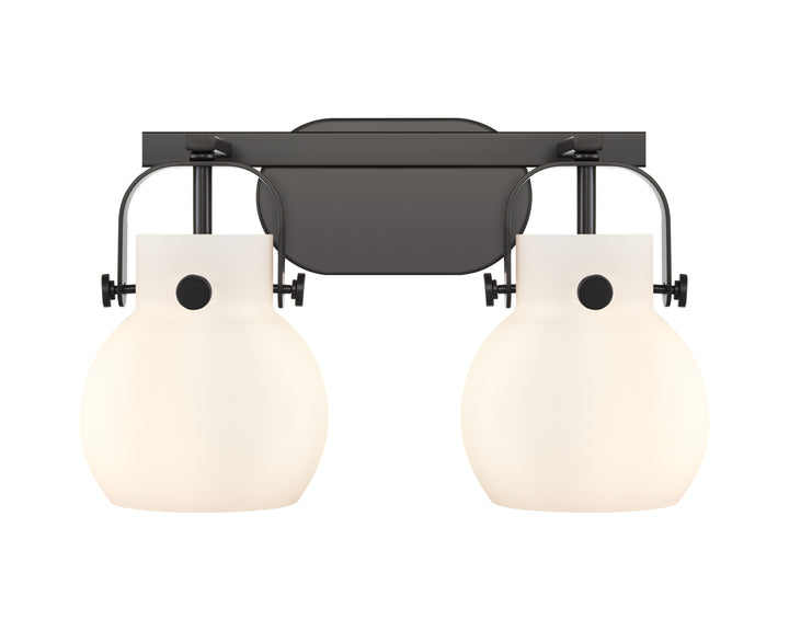 Innovations Lighting Pilaster II Sphere 6" Bath Vanity Light - Matte Black Vanity Lights Innovations Lighting   