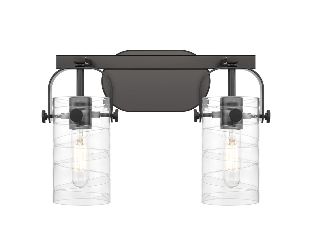 Innovations Lighting Pilaster II Cylinder 7" Bath Vanity Light - Matte Black Vanity Lights Innovations Lighting   