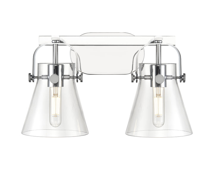 Innovations Lighting Pilaster II Cone 6" Bath Vanity Light - Polished Chrome Vanity Lights Innovations Lighting   