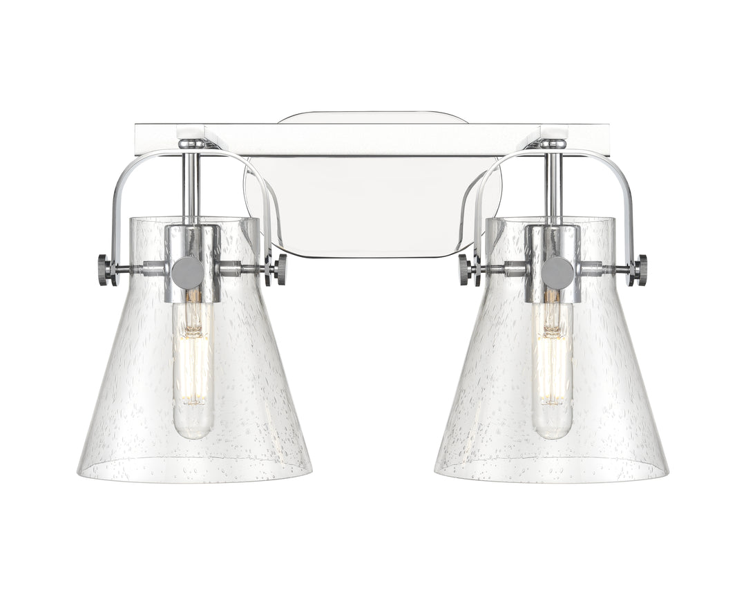 Innovations Lighting Pilaster II Cone 6" Bath Vanity Light - Polished Chrome Vanity Lights Innovations Lighting   