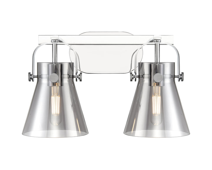 Innovations Lighting Pilaster II Cone 6" Bath Vanity Light - Polished Chrome Vanity Lights Innovations Lighting   