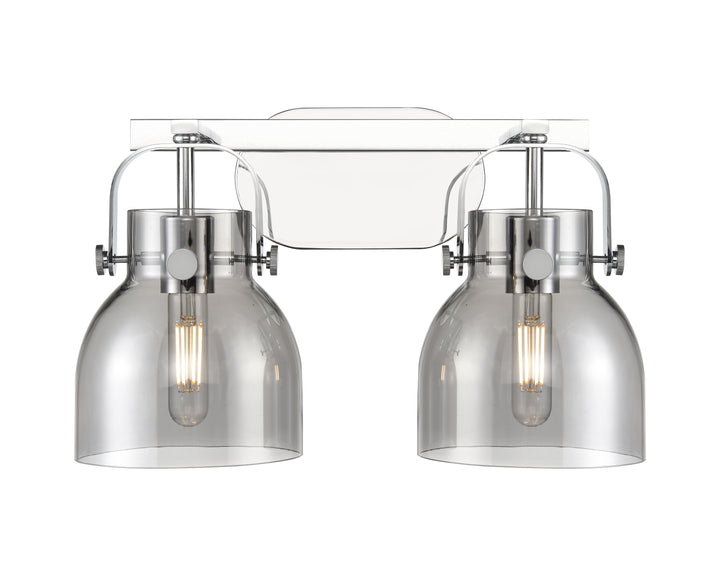 Innovations Lighting Pilaster II Bell 6" Bath Vanity Light - Polished Chrome Vanity Lights Innovations Lighting   