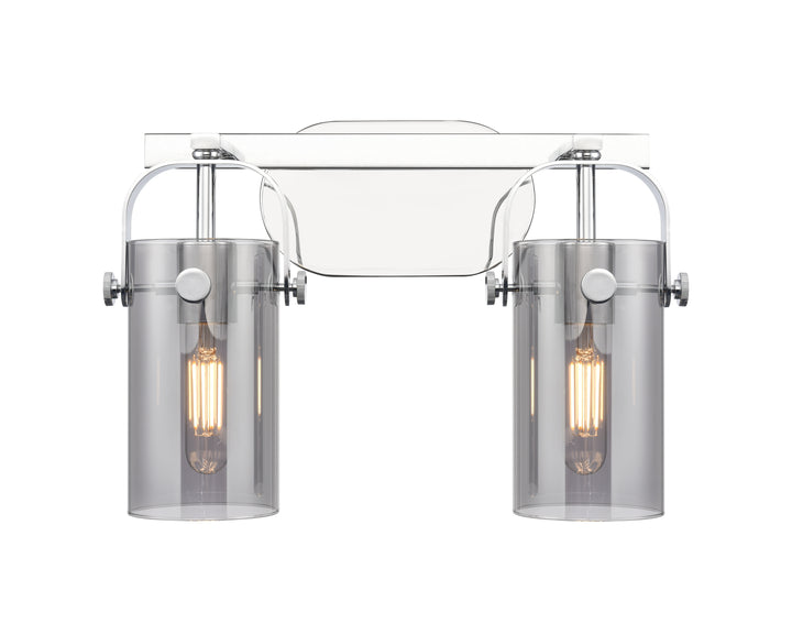 Innovations Lighting Pilaster II Cylinder 7" Bath Vanity Light - Polished Chrome Vanity Lights Innovations Lighting   