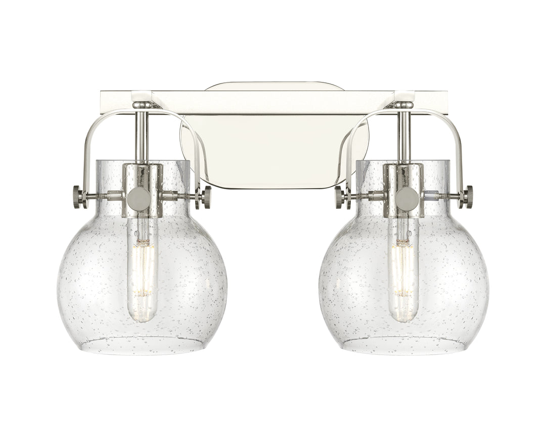 Innovations Lighting Pilaster II Sphere 6" Bath Vanity Light - Polished Nickel Vanity Lights Innovations Lighting   