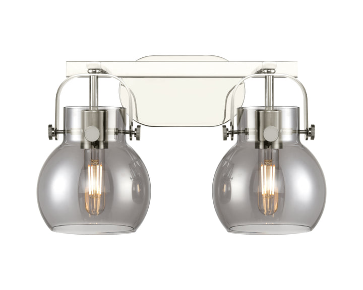 Innovations Lighting Pilaster II Sphere 6" Bath Vanity Light - Polished Nickel Vanity Lights Innovations Lighting   