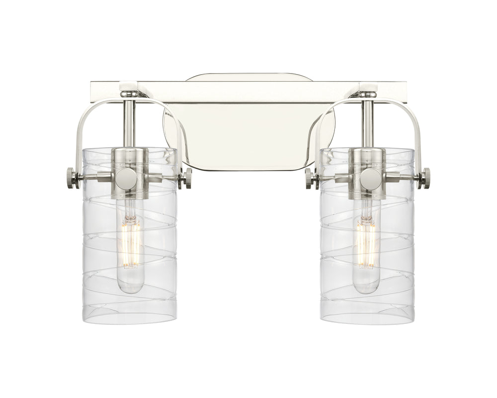 Innovations Lighting Pilaster II Cylinder 7" Bath Vanity Light - Polished Nickel Vanity Lights Innovations Lighting   