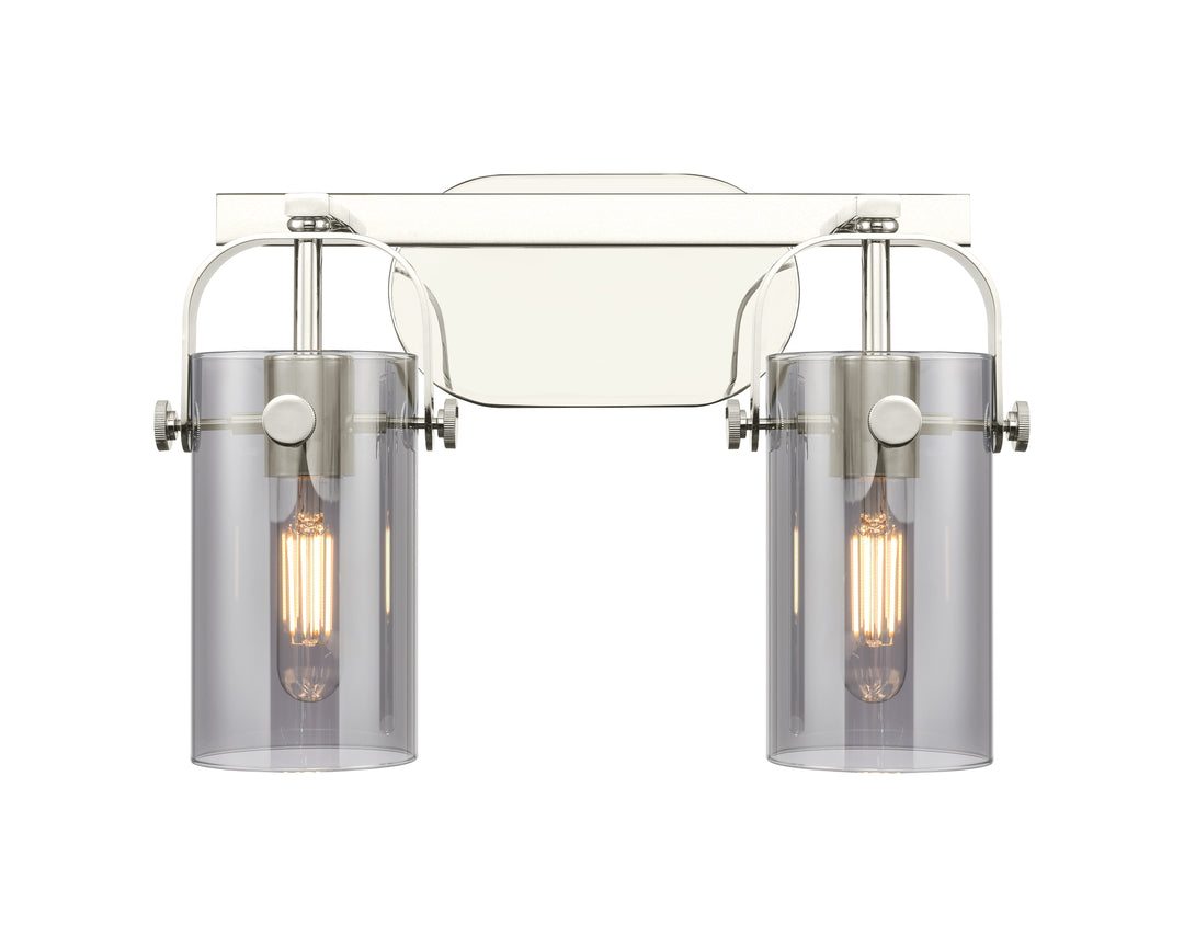 Innovations Lighting Pilaster II Cylinder 7" Bath Vanity Light - Polished Nickel Vanity Lights Innovations Lighting   