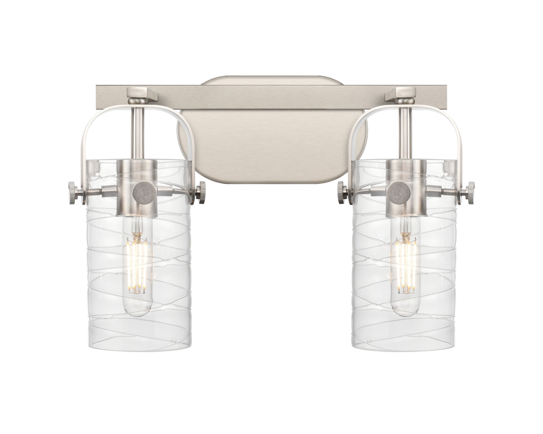 Innovations Lighting Pilaster II Cylinder 7" Bath Vanity Light - Satin Nickel Vanity Lights Innovations Lighting   