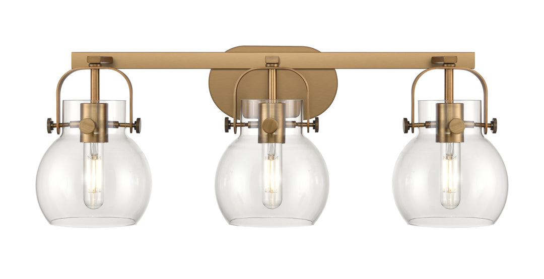 Innovations Lighting Pilaster II Sphere 6" Bath Vanity Light - Brushed Brass Vanity Lights Innovations Lighting   