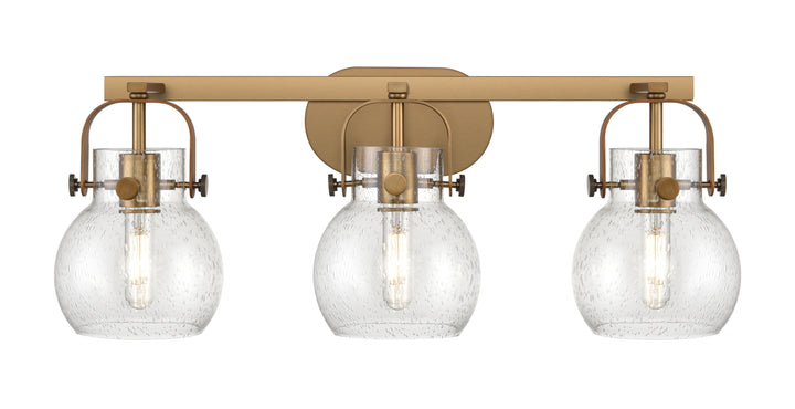 Innovations Lighting Pilaster II Sphere 6" Bath Vanity Light - Brushed Brass Vanity Lights Innovations Lighting   