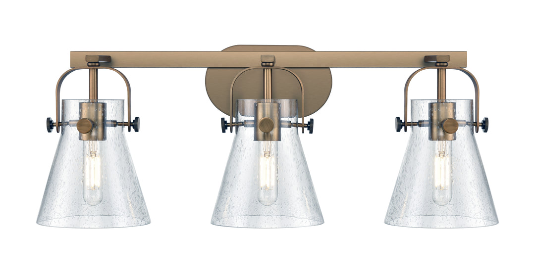 Innovations Lighting Pilaster II Cone 6" Bath Vanity Light - Brushed Brass Vanity Lights Innovations Lighting   