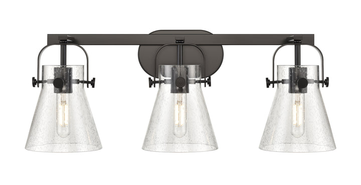 Innovations Lighting Pilaster II Cone 6" Bath Vanity Light - Matte Black Vanity Lights Innovations Lighting   