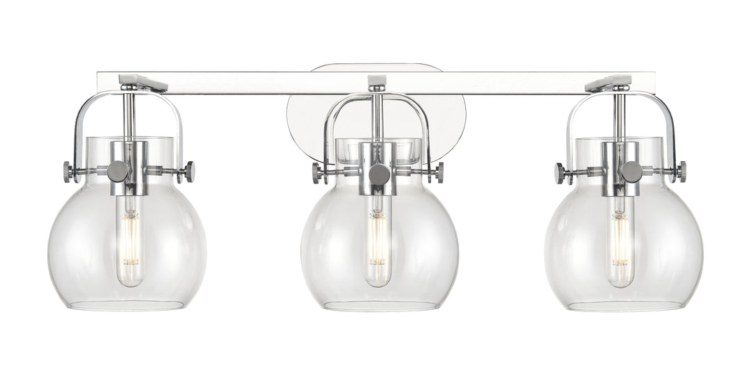 Innovations Lighting Pilaster II Sphere 6" Bath Vanity Light - Polished Chrome Vanity Lights Innovations Lighting   