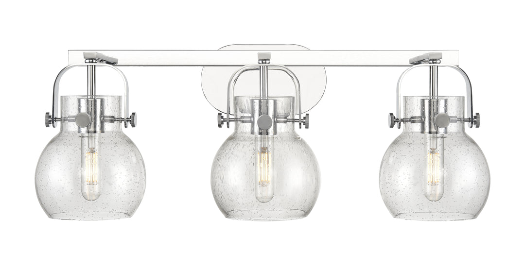 Innovations Lighting Pilaster II Sphere 6" Bath Vanity Light - Polished Chrome Vanity Lights Innovations Lighting   