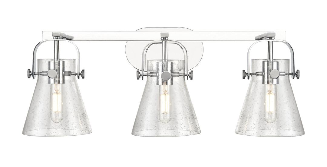 Innovations Lighting Pilaster II Cone 6" Bath Vanity Light - Polished Chrome Vanity Lights Innovations Lighting   