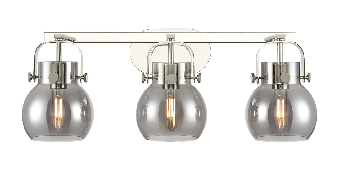 Innovations Lighting Pilaster II Sphere 6" Bath Vanity Light - Polished Nickel Vanity Lights Innovations Lighting   