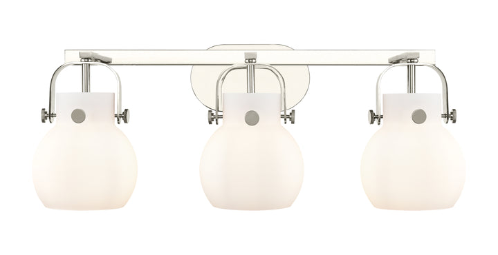 Innovations Lighting Pilaster II Sphere 6" Bath Vanity Light - Polished Nickel Vanity Lights Innovations Lighting   