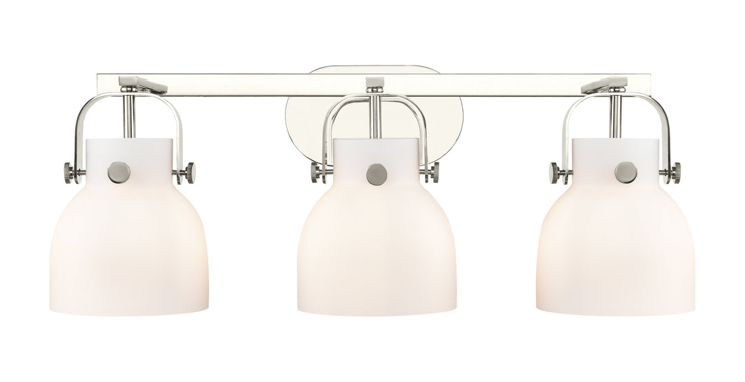 Innovations Lighting Pilaster II Bell 6" Bath Vanity Light - Polished Nickel Vanity Lights Innovations Lighting   