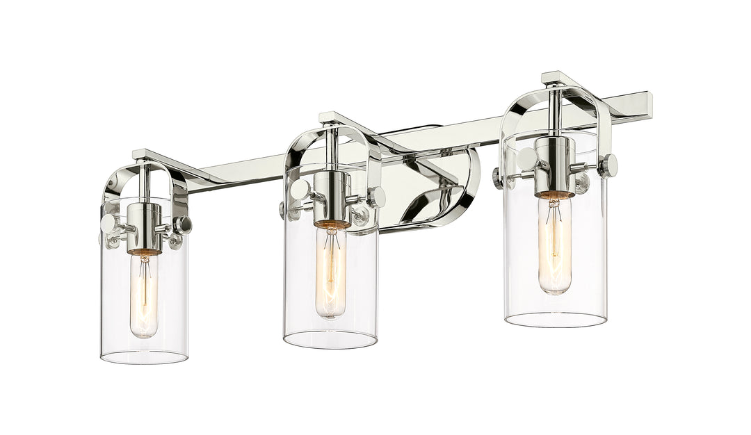 Innovations Lighting Pilaster II Cylinder 7" Bath Vanity Light - Polished Nickel Vanity Lights Innovations Lighting   