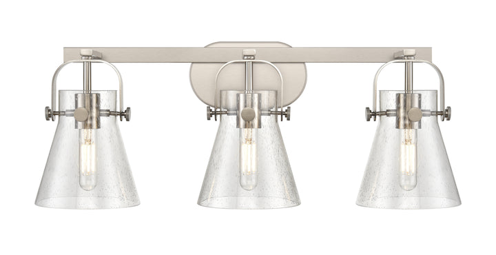 Innovations Lighting Pilaster II Cone 6" Bath Vanity Light - Satin Nickel Vanity Lights Innovations Lighting   