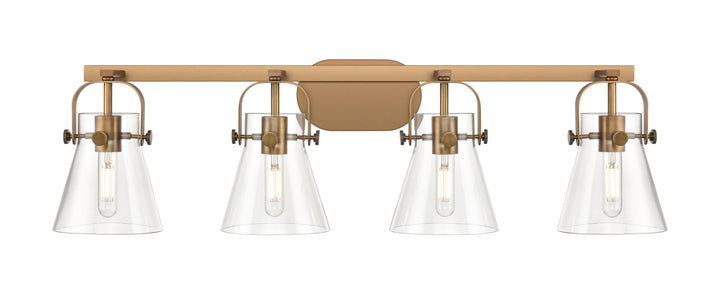 Innovations Lighting Pilaster II Cone 6" Bath Vanity Light - Brushed Brass Vanity Lights Innovations Lighting   