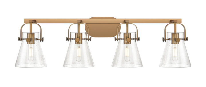 Innovations Lighting Pilaster II Cone 6" Bath Vanity Light - Brushed Brass Vanity Lights Innovations Lighting   