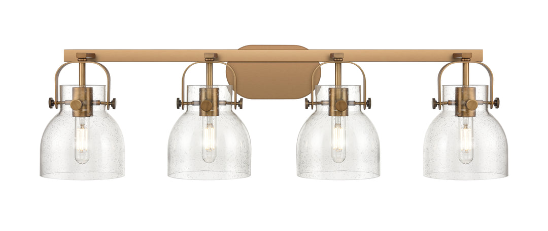 Innovations Lighting Pilaster II Bell 6" Bath Vanity Light - Brushed Brass Vanity Lights Innovations Lighting   