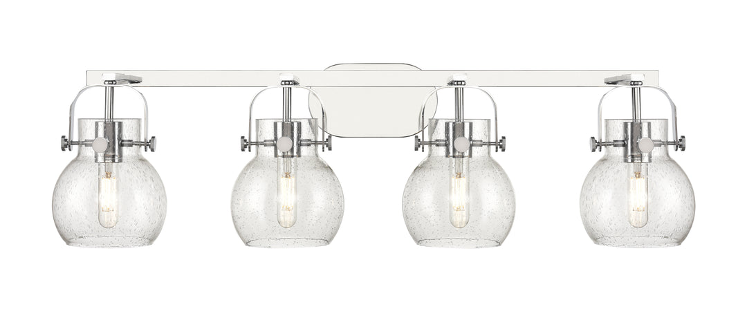 Innovations Lighting Pilaster II Sphere 6" Bath Vanity Light - Polished Chrome Vanity Lights Innovations Lighting   