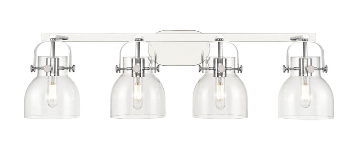 Innovations Lighting Pilaster II Bell 6" Bath Vanity Light - Polished Chrome Vanity Lights Innovations Lighting   